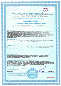 Сертификат о гос.регистрации LITOPOWER CE