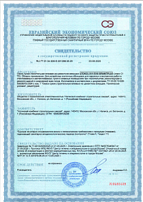 Свидетельство о государственной регистрации LITOKOL X11 EVO GRANITPLUS